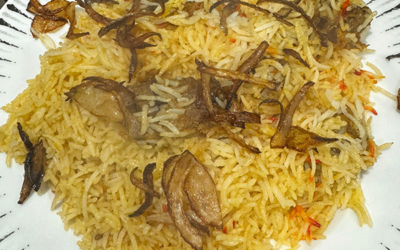 2 Heavenly Plates of Authentic Pakistani Desi Food: Lamb Biryani and Lamb Karahi Delights!